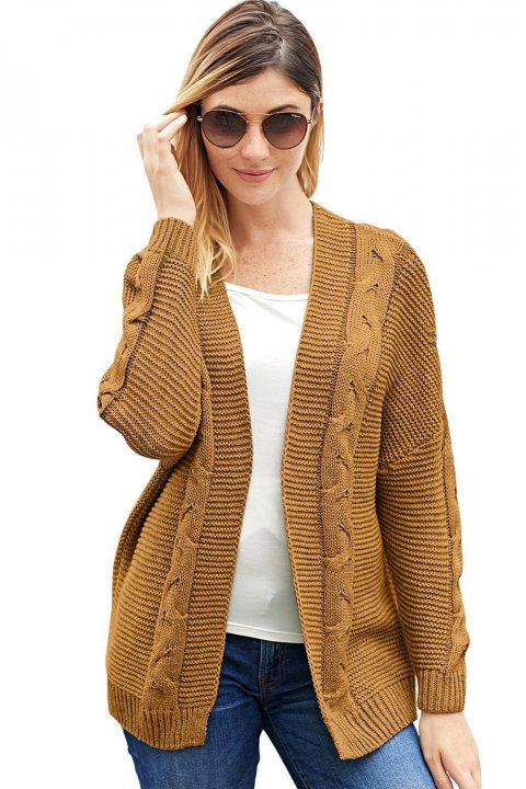 Women's Cardigans Chunky Wide Long Sleeve Knit Cardigan