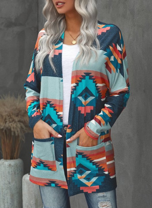 Ethnic Pattern Spring And Autumn Casual Outerwear