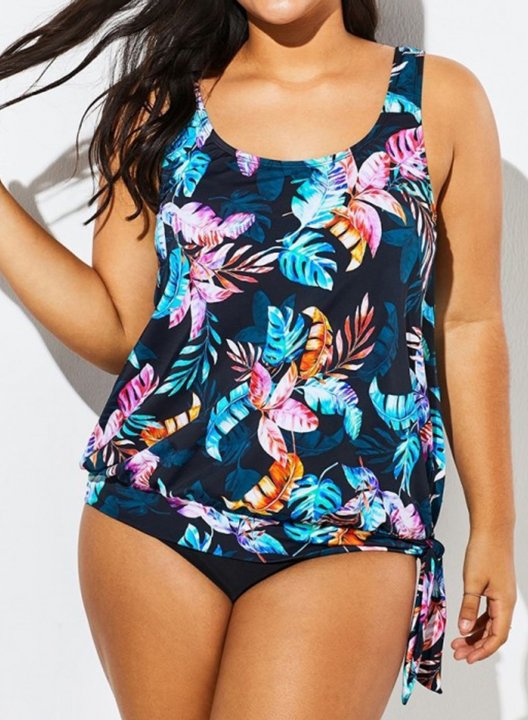 Women's Tankinis Fruits & Plants Plus Size Tankinis