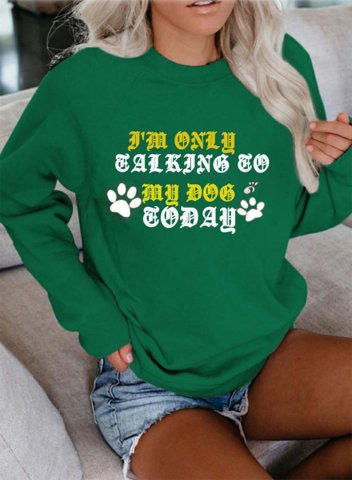 Women's Sweatshirt Casual Solid Round Neck Long Sleeve Daily Pullovers