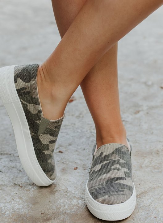 Women's Sneakers Camouflage Casual Canvas Sneakers