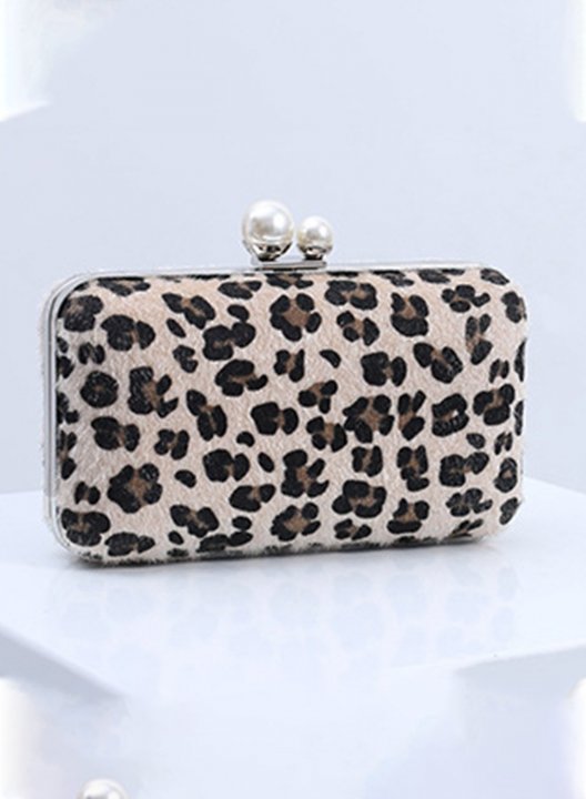 Women's Handbags Leopard PU Daily Simple Stylish Shoulder Messenger Handbag