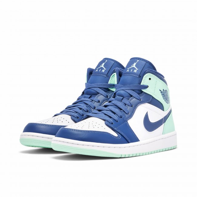 Air Jordan 1 Mid Blue Mint 554724-413