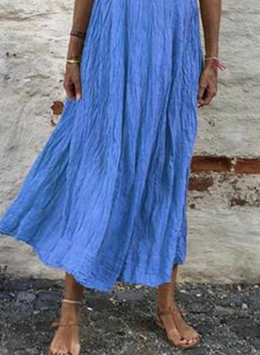 Women's Maxi Dresses Tribal Short Sleeve A-line V Neck Daily Boho Maxi Dress