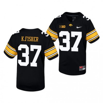 Iowa Hawkeyes Kyler Fisher Black Untouchable Football Jersey