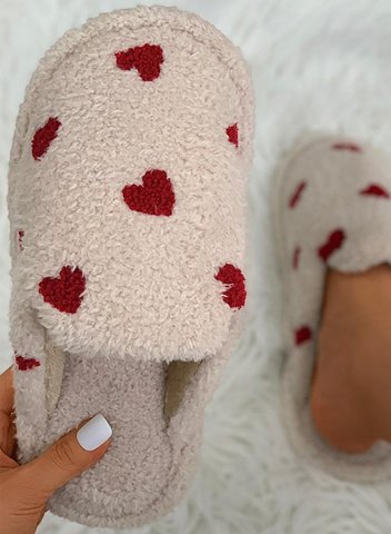 Women's Slippers Suede Plush Winter Sweatheart Slippers