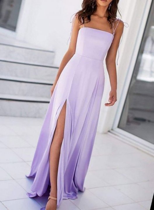 Women's Maxi Dresses Gradient Elegant Split Dress