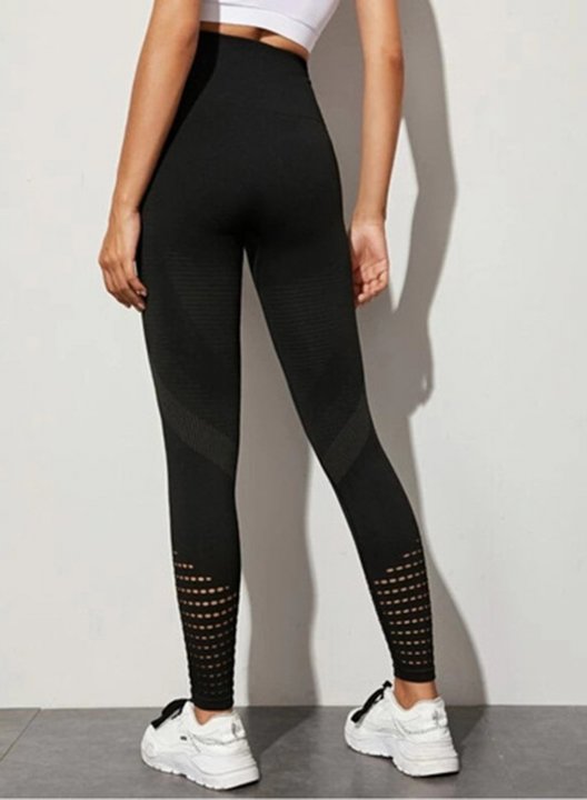 Women's Leggings Slim Solid High Waist Casual Track Pants