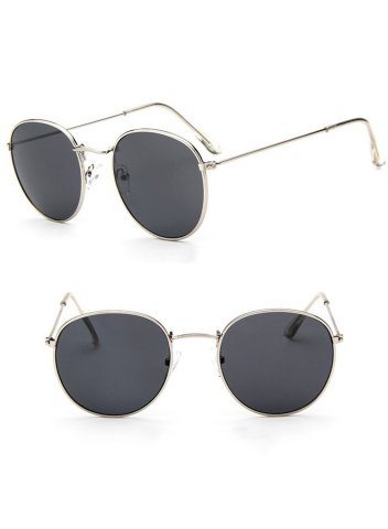 Women's Sunglasses Solid Vintage Metal Sunglasses
