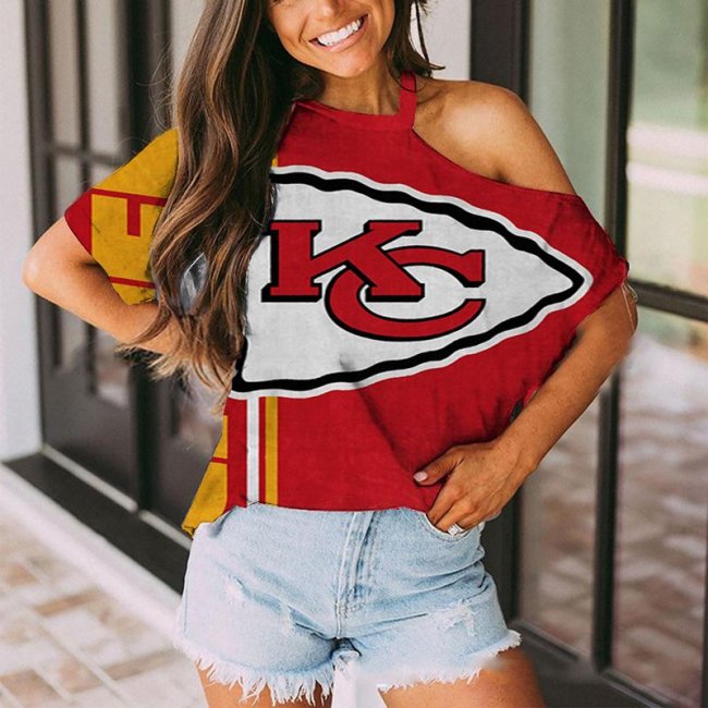 KANSAS CITY CHIEFS Fans Should Support Off-The-Shoulder Top T-Shirt