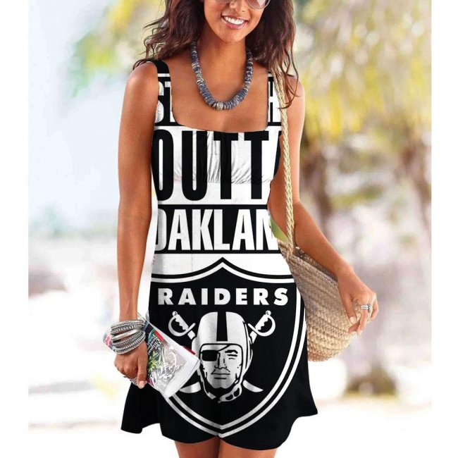 Oakland Raiders Women's sling casual dress