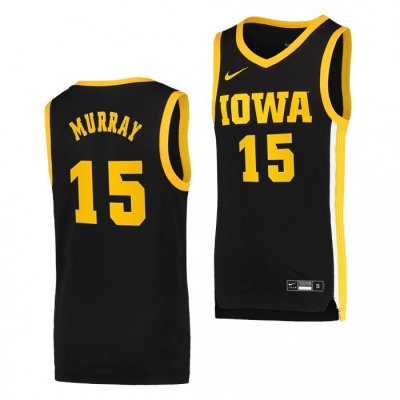 Iowa Hawkeyes Keegan Murray #15 Black Basketball Jersey Dri-FIT Swingman