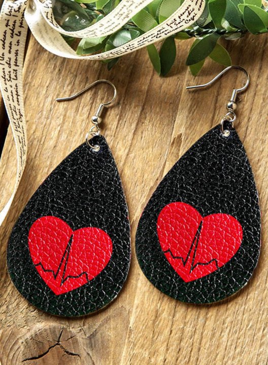 Women's Earrings Heart Solid Earrings