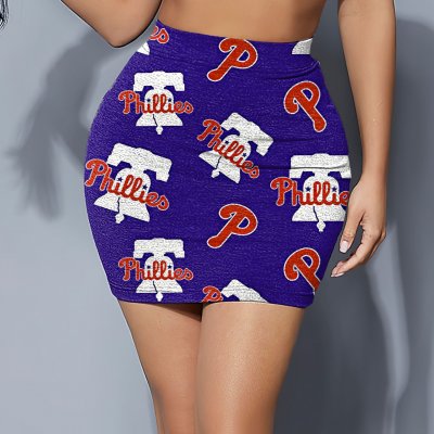 Philadelphia Phillies Women's Elastic Waist Hip Skirt