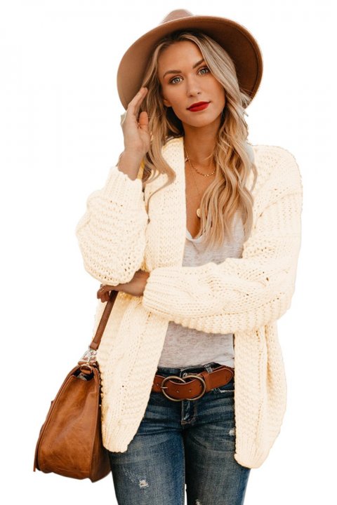 Women's Cardigans Chunky Wide Long Sleeve Knit Cardigan