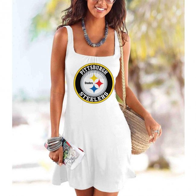 Summer square neck Beach Dress