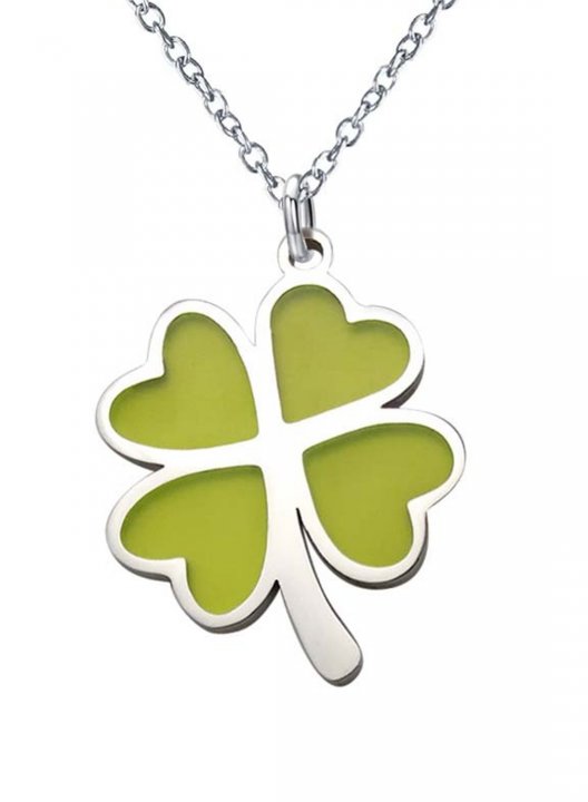 Women's Necklaces Clover Titanium Steel Daily Necklace