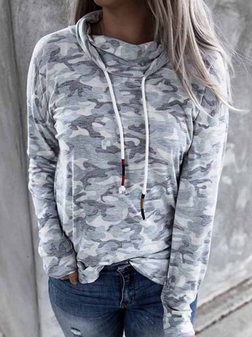 Camouflage Vintage Cotton-Blend Sweatshirt