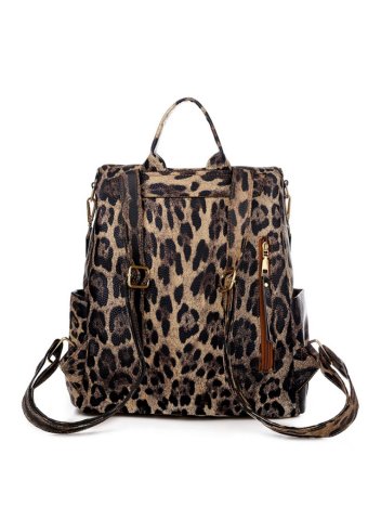 Women's Backpacks Leopard Daily Vintage Stylish Casual Backpack