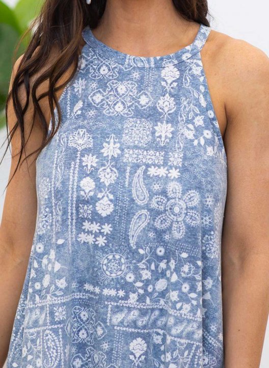 Women's Tank Tops Tribal Sleeveless Round Neck Boho Vintage Daily Tank Tops