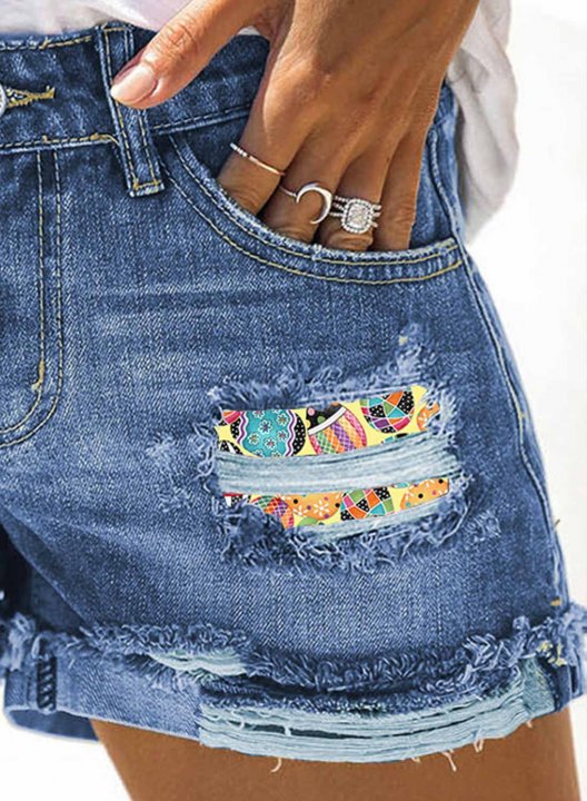 Women's Jeans Straight Solid Multicolor Mid Waist Daily Festival Short Jeans