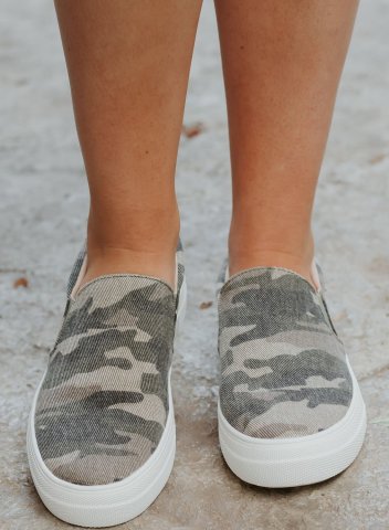 Women's Sneakers Camouflage Casual Canvas Sneakers