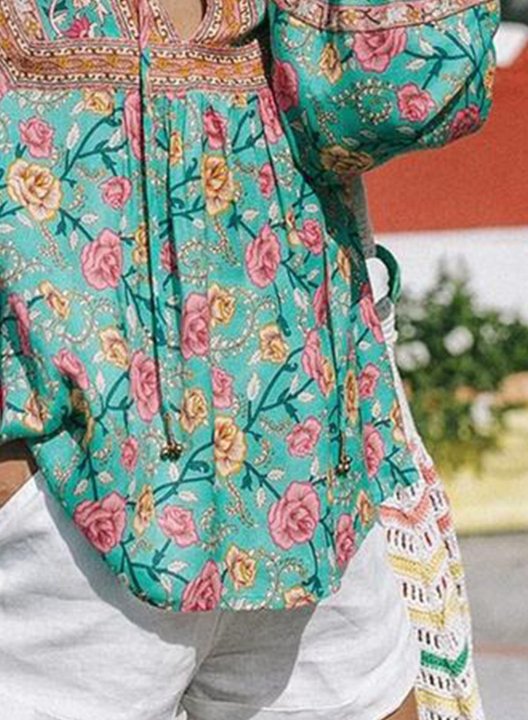 Women's Blouses Floral Blouses