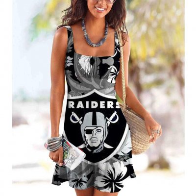 Oakland Raiders Women's sling casual dress