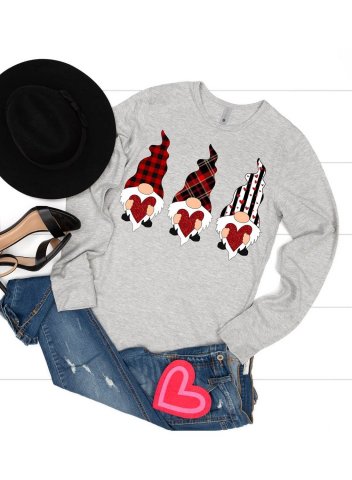 Women's Sweatshirt Festival Round Neck Long Sleeve Casual Daily Pullovers