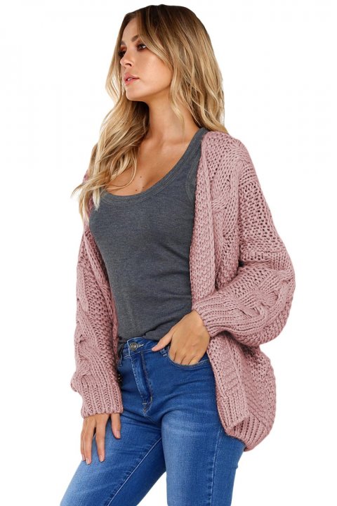 Women's Cardigans Chunky Wide Long Sleeve Knit Cardigan