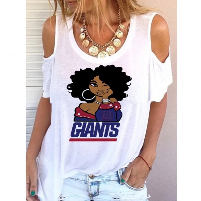 New York Giants Printed Women Casual Top