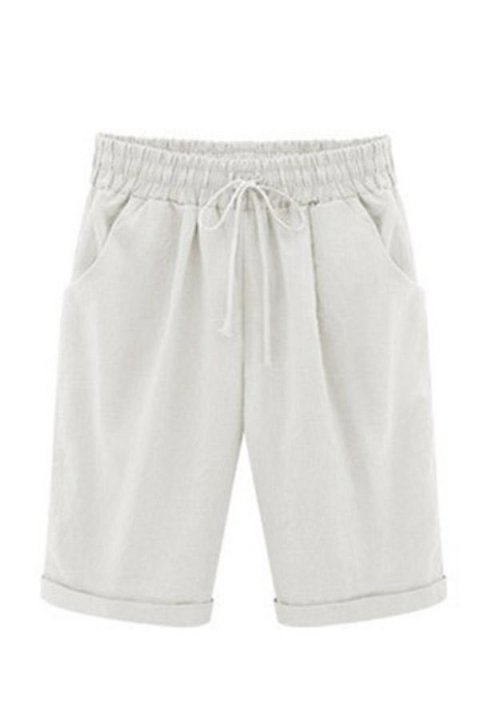 Gathered Self-tie Casual Shorts Pants