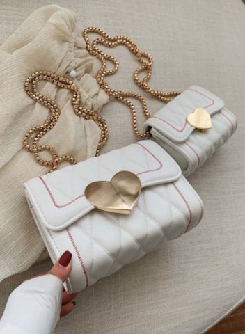 Women's Messenger Bags Solid Heart-shaped Casual Messenger Bag