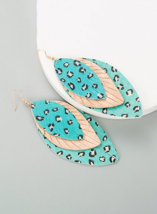 Women's Earrings Leopard Fruits & Plants Leather Earrings