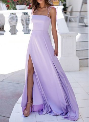 Women's Maxi Dresses Gradient Elegant Split Dress