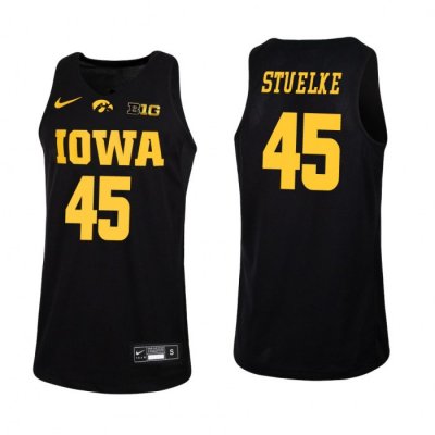 Hannah Stuelke Iowa Hawkeyes Black Replica College Women's Basketball Jersey