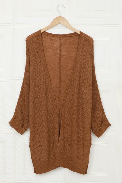 Women's Cardigans Solid Knit Cardigan