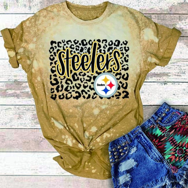 Short Sleeves Round Neck Pittsburgh Steelers Girl T-Shirt