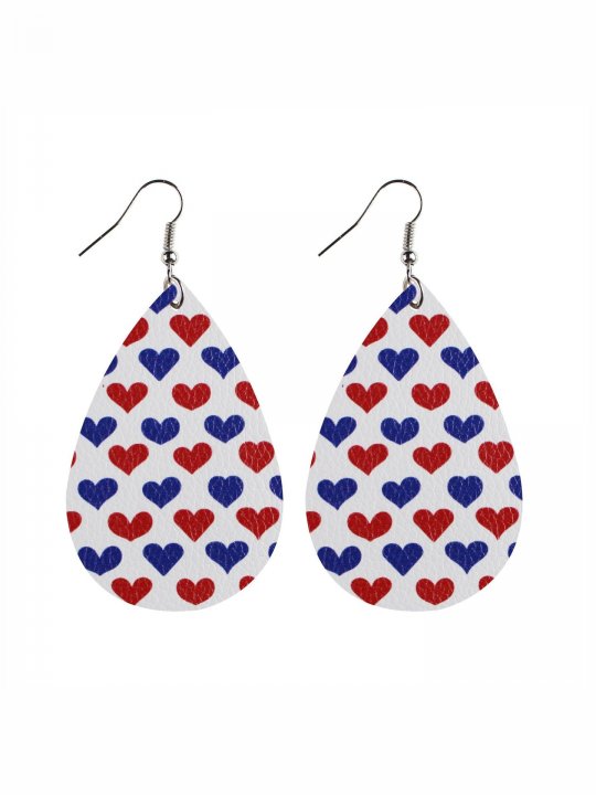 Women's Drop-shaped Independence Day Star Earrings