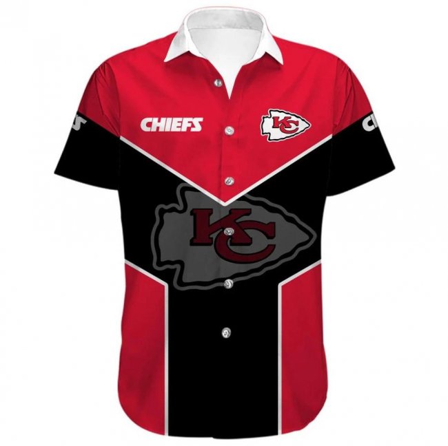 KANSAS CITY CHIEFS Lapels Short Sleeves T-Shirt