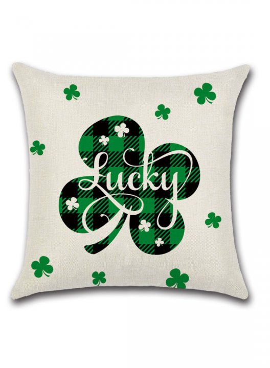 Shamrock Proverb Theme St. Patrick's Day Pillowcase