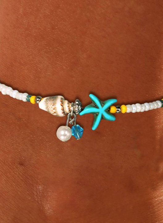 Women's Anklets Conch Star Bead Anklet