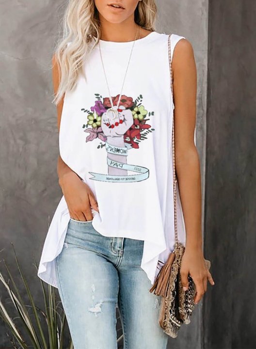 Women's T-shirts Color Block 8th March Women's Day Print Festival Short Sleeve Round Neck Daily T-shirt