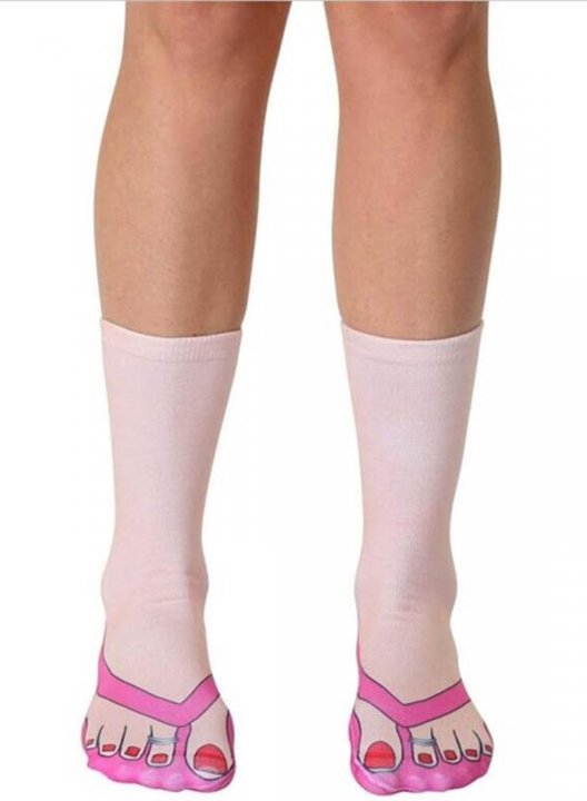 Women's Socks Color Block 3D Simulation Socks