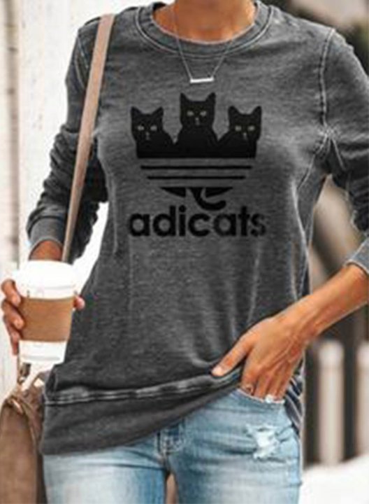 Woman Sweatshirt Geometric Long Sleeve Sweatshirt