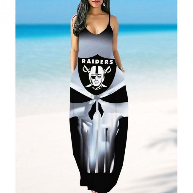 Las Vegas Raiders summer suspender dress