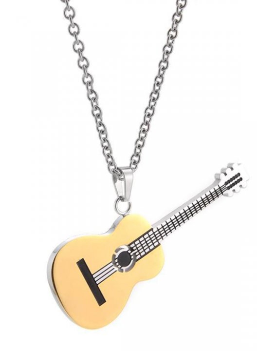 Women's Necklaces Color Block Guitar Alloy Casual Daily Necklace