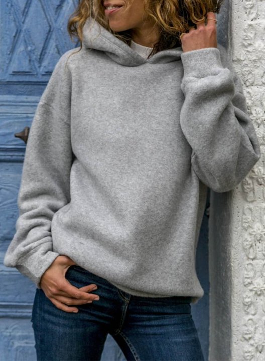 Loose Hooded Pullover Fashion Sweater