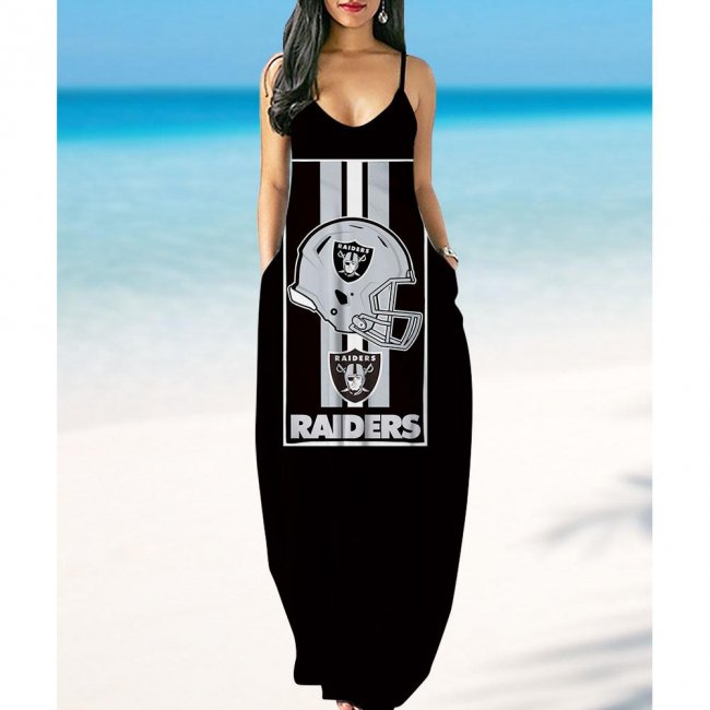 Las Vegas Raiders summer suspender dress