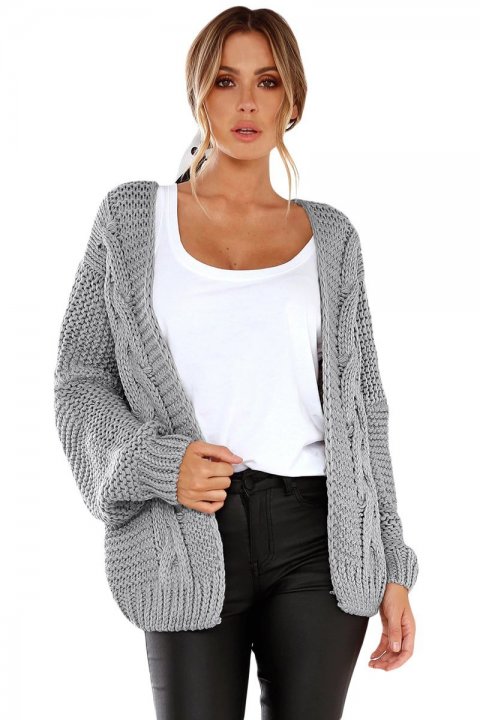 Women's Cardigans Chunky Wide Long Sleeve Knit Cardigan